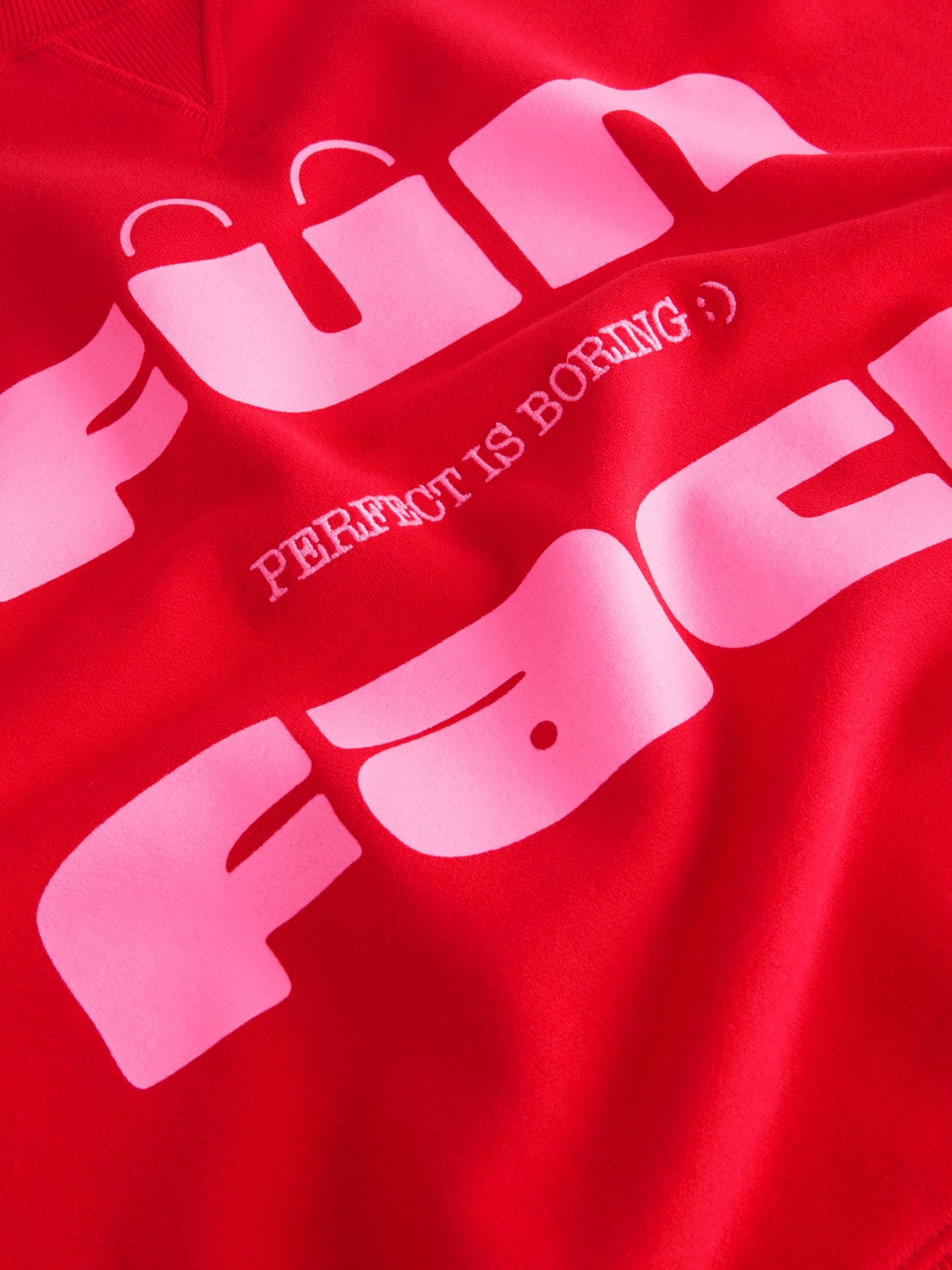 Rood - Graphics 'Fun Fact' Conversational Long Sleeve Crew Neck Sweatshirt