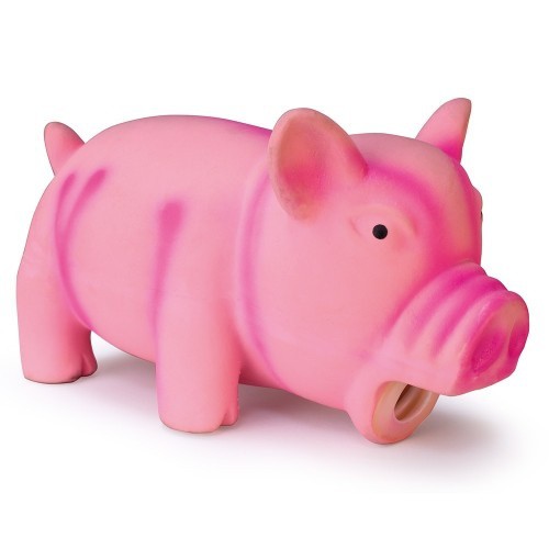 Porquinho com som original para cães, rosa