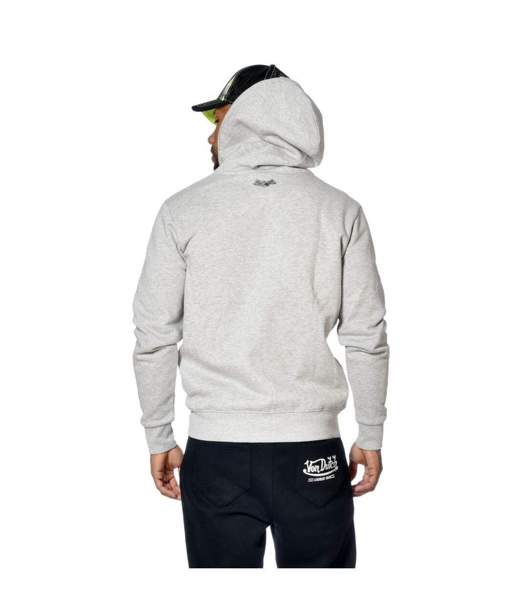 Sweat Von Dutch homme zippé à capuche imprimé devant Sliman