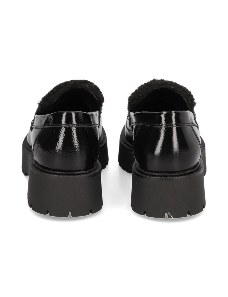 Lederkombination Slipper