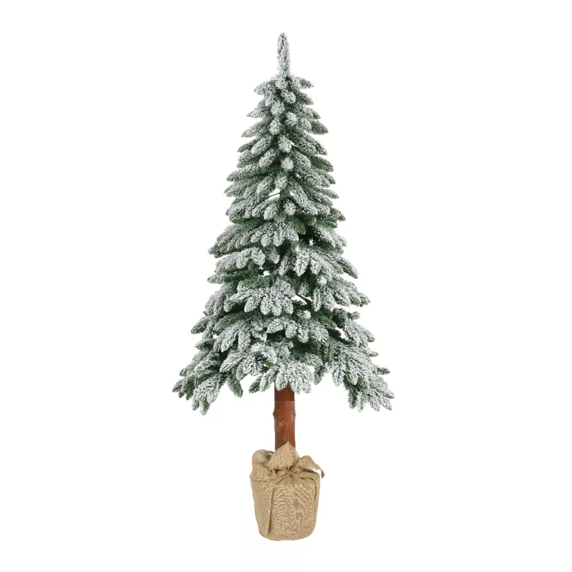 Sapin artificiel de Noël H180 cm Tora Vert enneigé