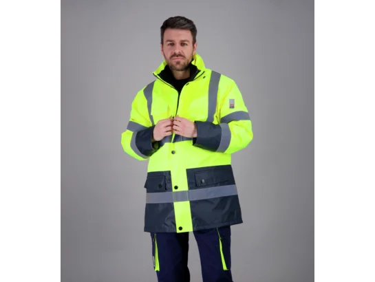 Parka de travail LUMEN 4 en 1 Jaune