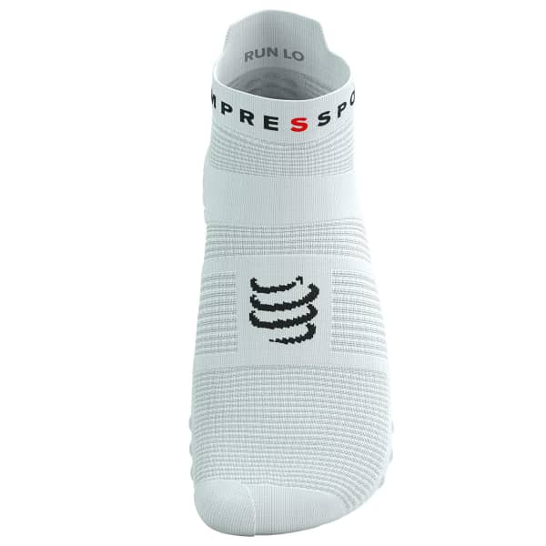 Chaussette running COMPRESSPORT PRO RACING SOCKS V4.0 RUN LOW WHITE/BLACK
