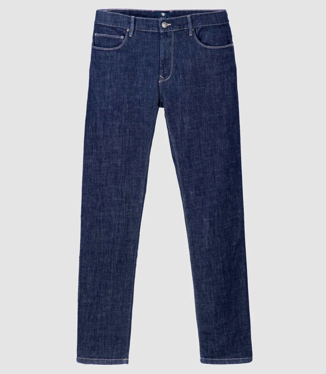 Jean straight bleu foncé 