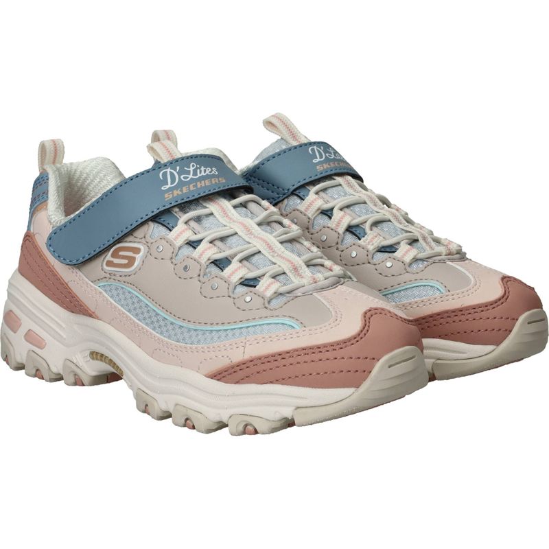 Skechers D'Lites Sneakers Beige Meisjes