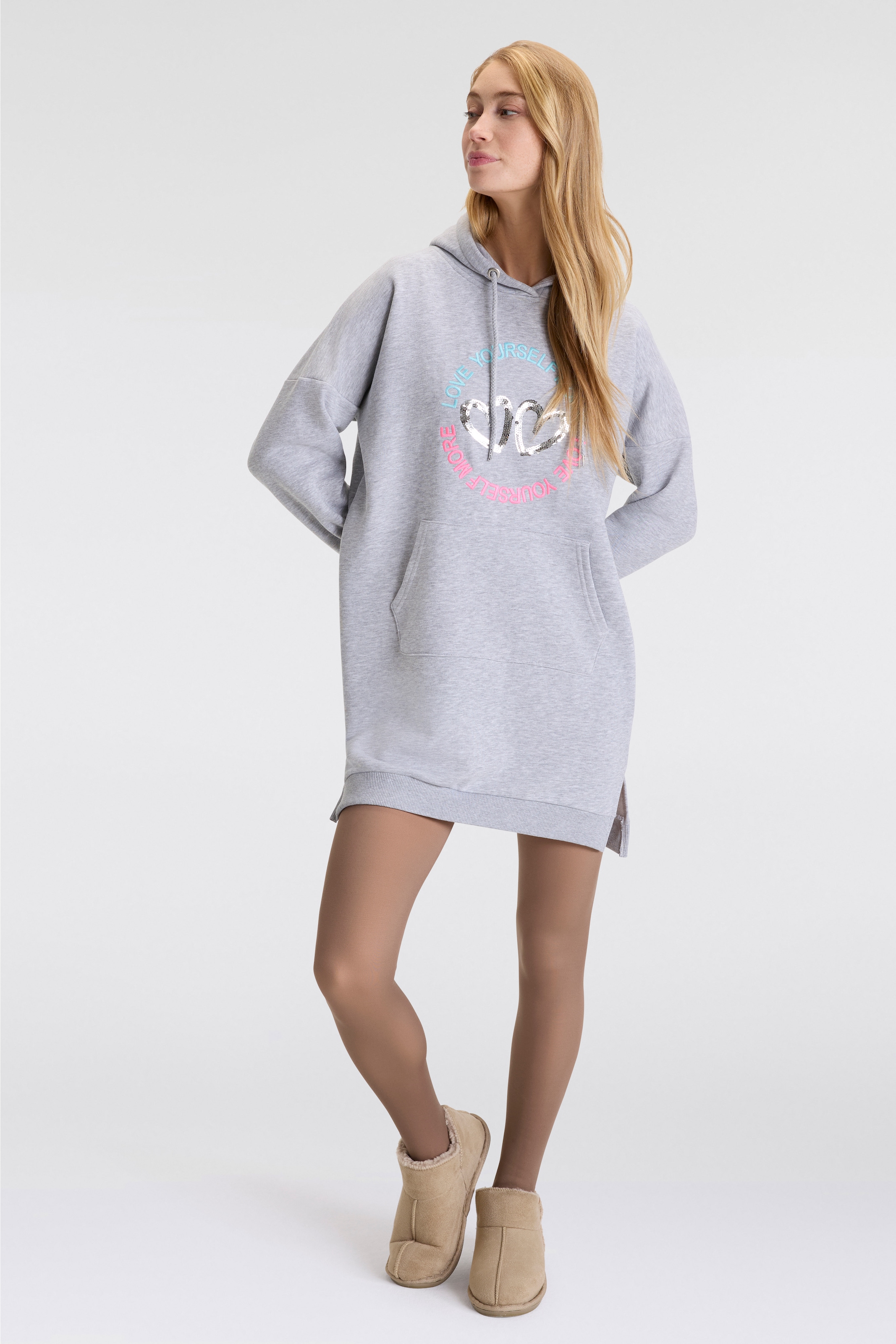 Zwillingsherz Sweatkleid »
