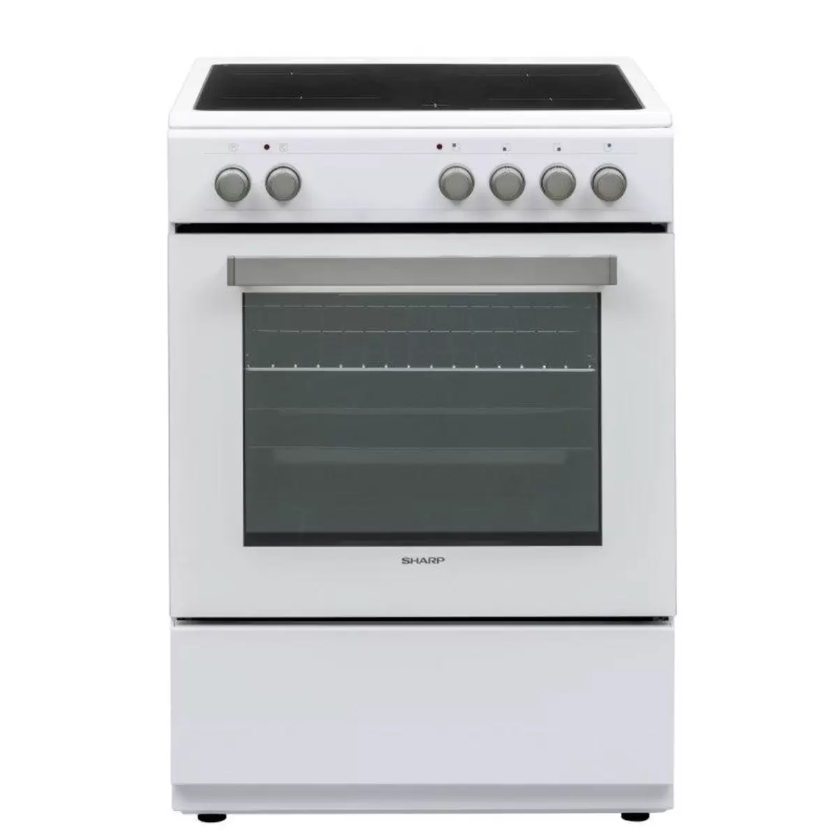 Kochherd freistehend 60cm Sharp KF-76VNO22W-DE weiss