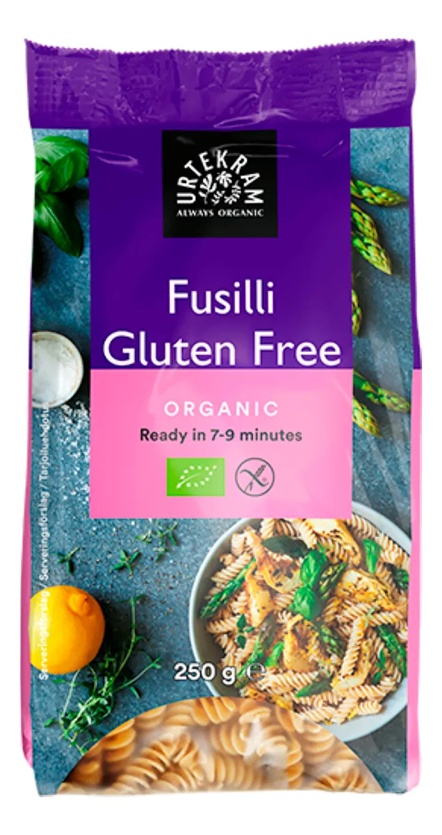 Urtekram Fusilli Glutenfri Ø - 250 g.