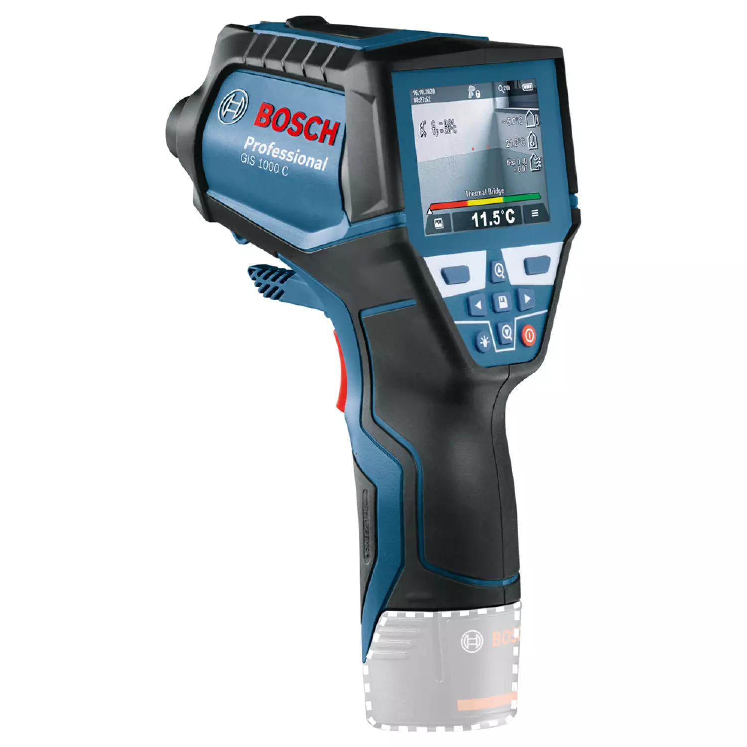 Bosch GIS 1000 C SOLO 10.8V Li-Ion accu thermodetector body in L-Boxx