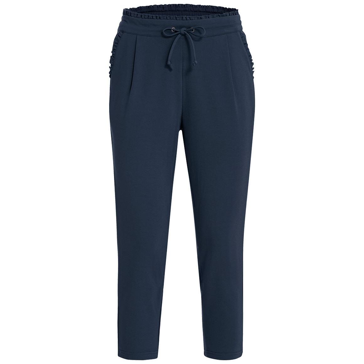 Gina Damen Jogpants mit Rüschen dunkelblau