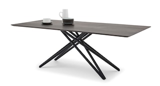 Musterring Esstisch HELMOND 200 x 100 cm Eiche schwarz