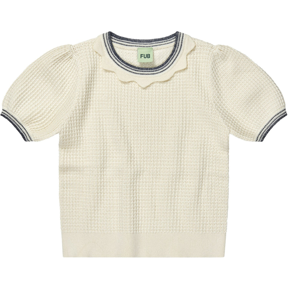 Køb FUB ecru Structure T-shirt
