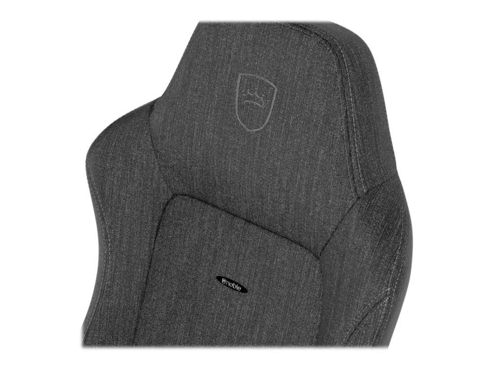 Noblechairs Hero TX - Stol - ergonomisk - armstøtter - T-formet - vippe - aluminium, polyurethan, tekstil, memory foam, polyuretan-læder, koldskum, stålramme - antracite