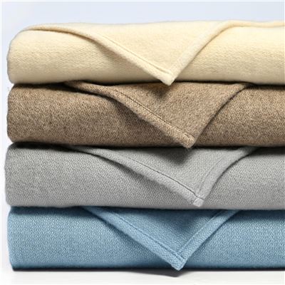 Couverture pure laine WOOLMARK - TOISON D’OR - Lavable en machine