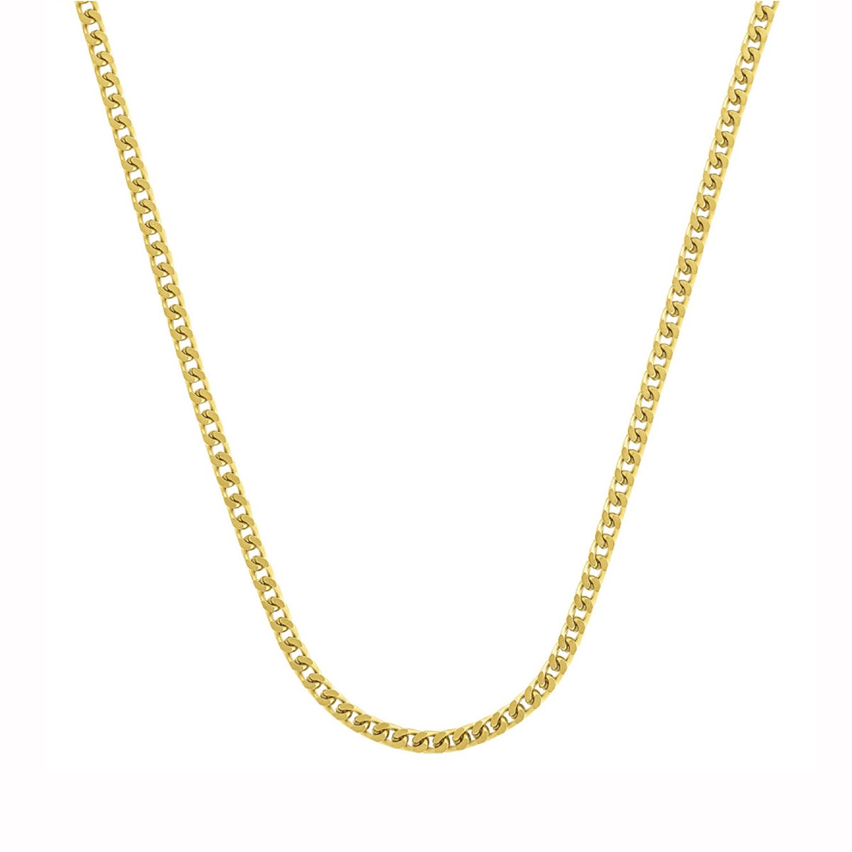 Collier chaîne homme Jourdan Heron acier doré