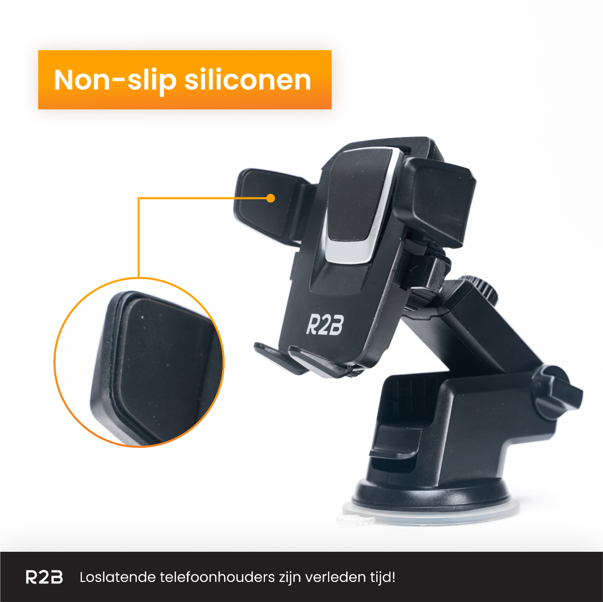 R2B zuignap telefoonhouder met dashboard pad