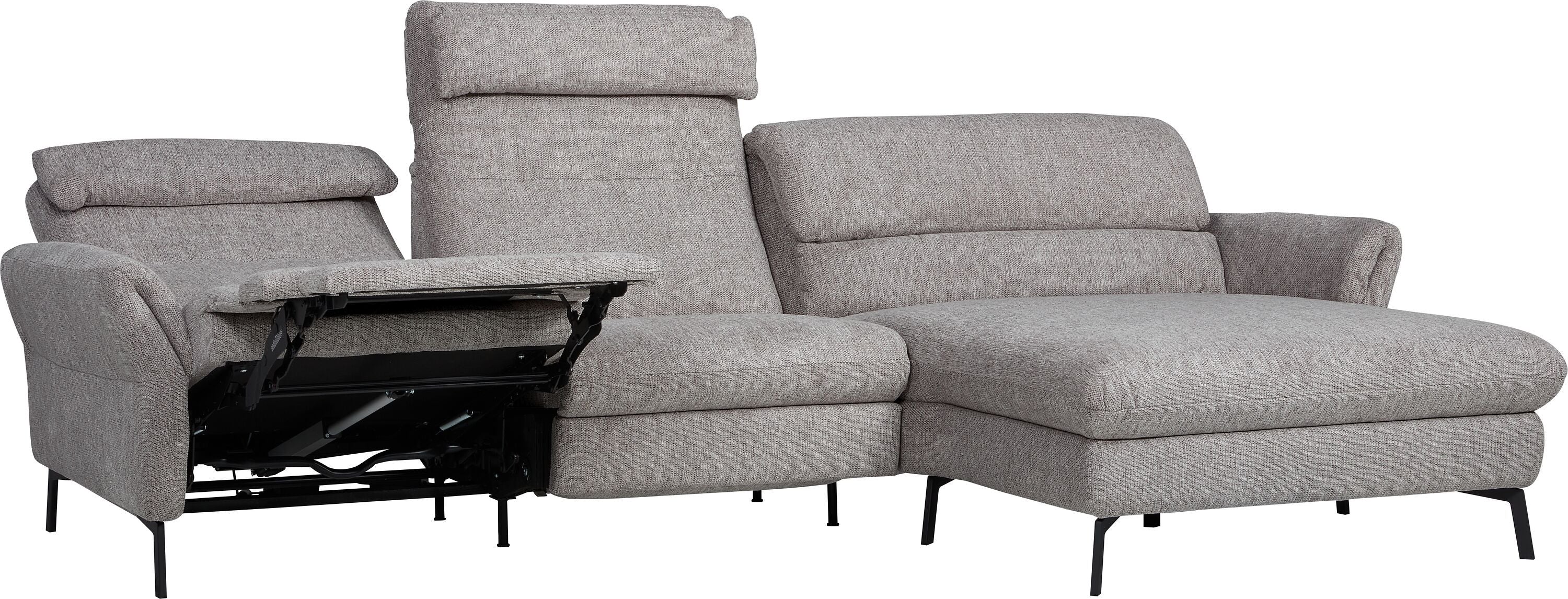 SEBO Ecksofa - Grau / B: 284.0 cm x T: 161.0 cm x H: 84.0 cm