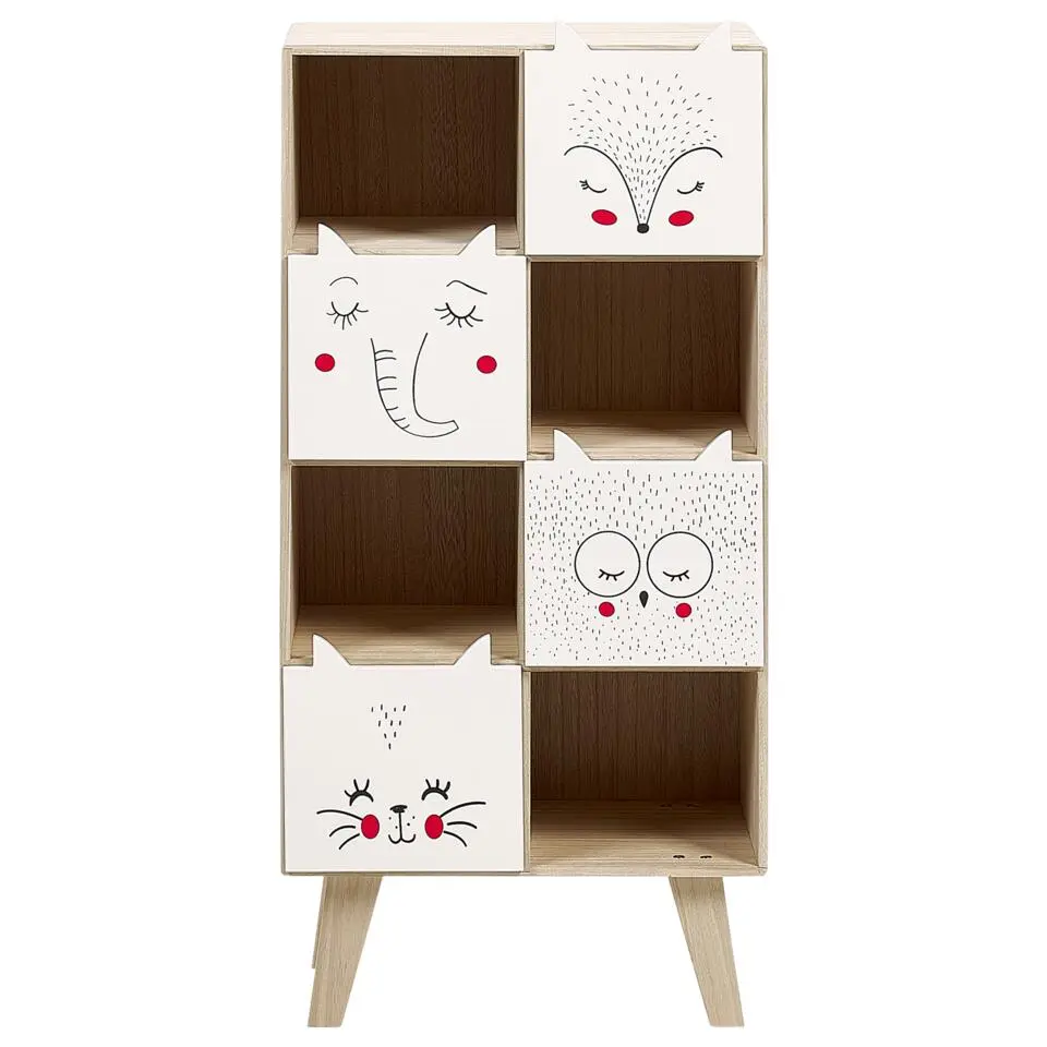 RUPERT - Boekenkast - Lichthout/Wit - MDF