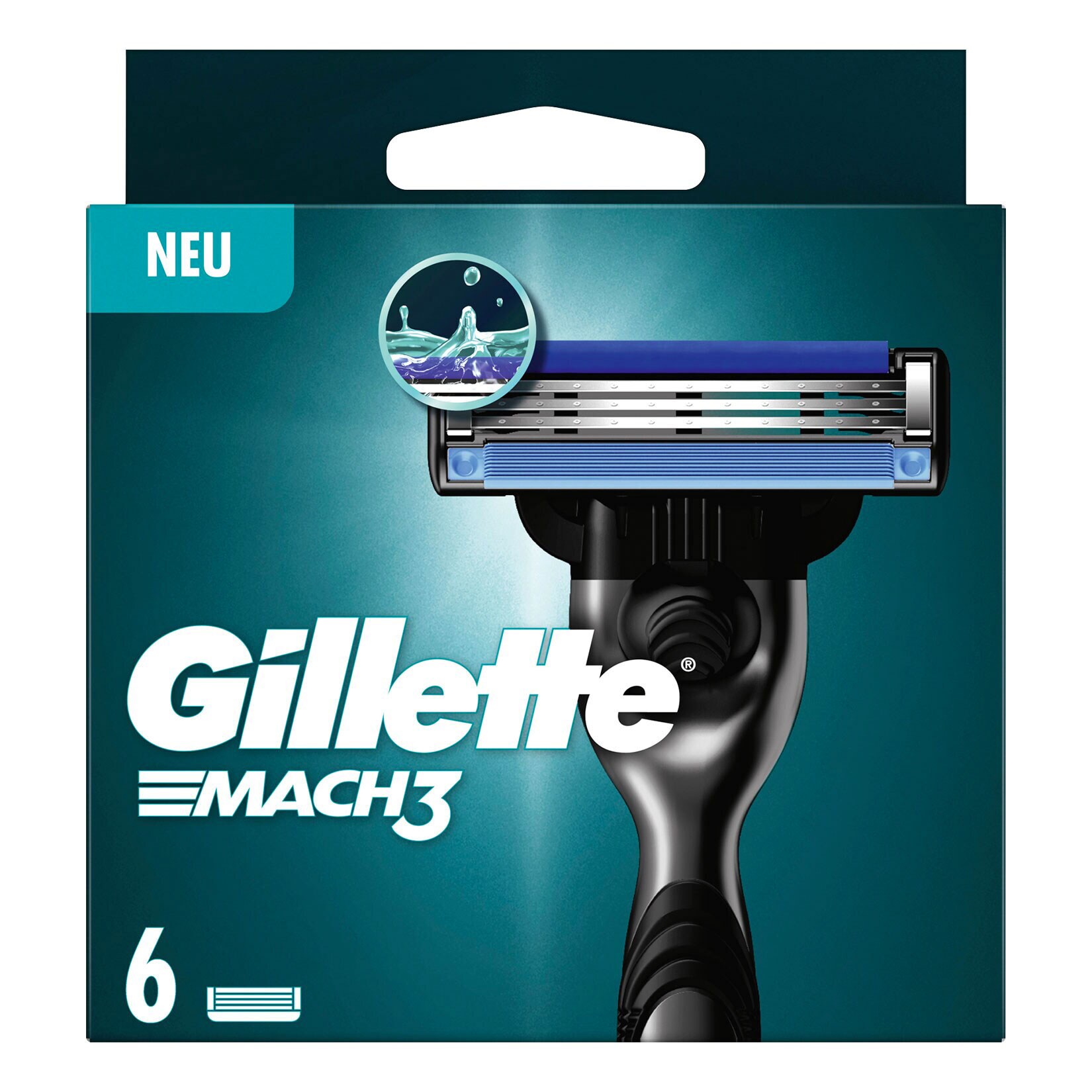 Gillette Mach3 Ersatzklingen 6 Stück, 3er Pack