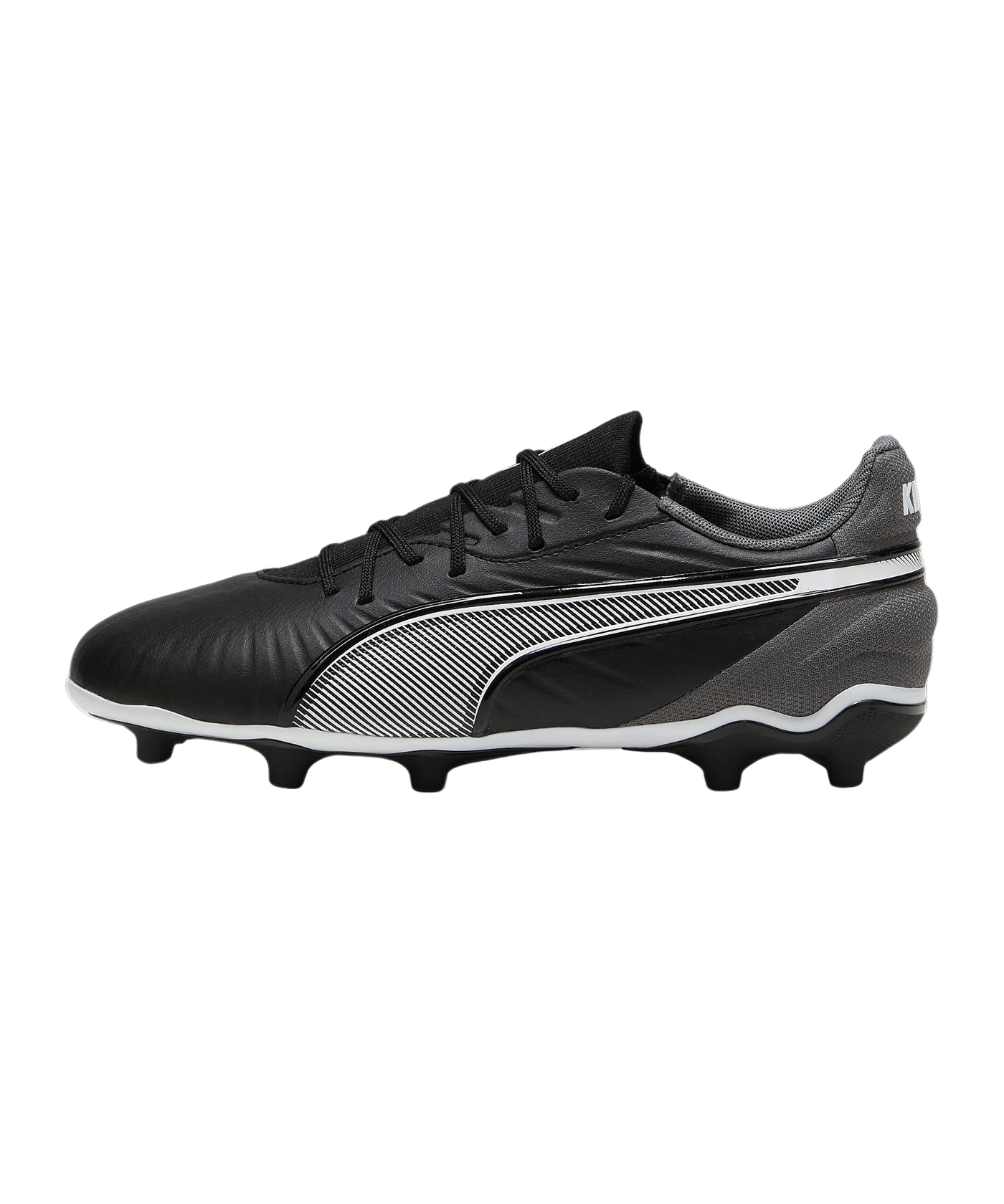PUMA KING Match FG/AG Eclipse Jr Kids Schwarz Weiss F01