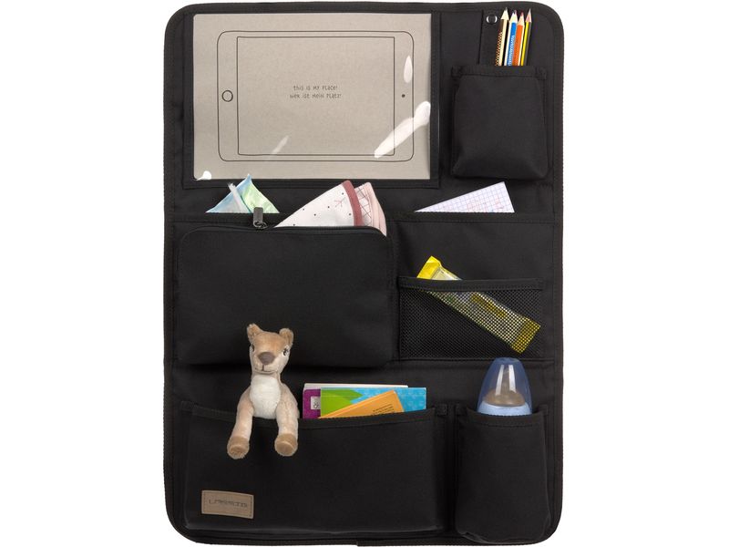 Lässig Organizer Car Wrap-to-Go Schwarz Autorücksitz-Organizer für Kinder