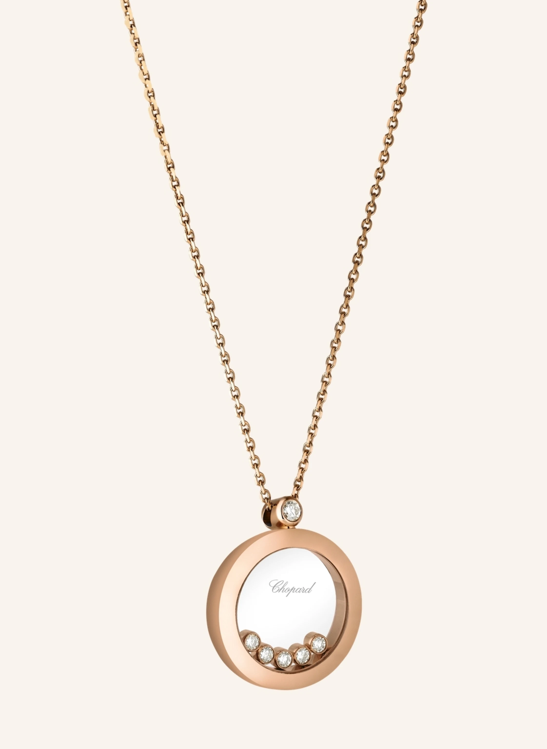 Chopard Anhänger HAPPY DIAMONDS ICONS Anhänger aus 18 Karat Roségold und Diamanten