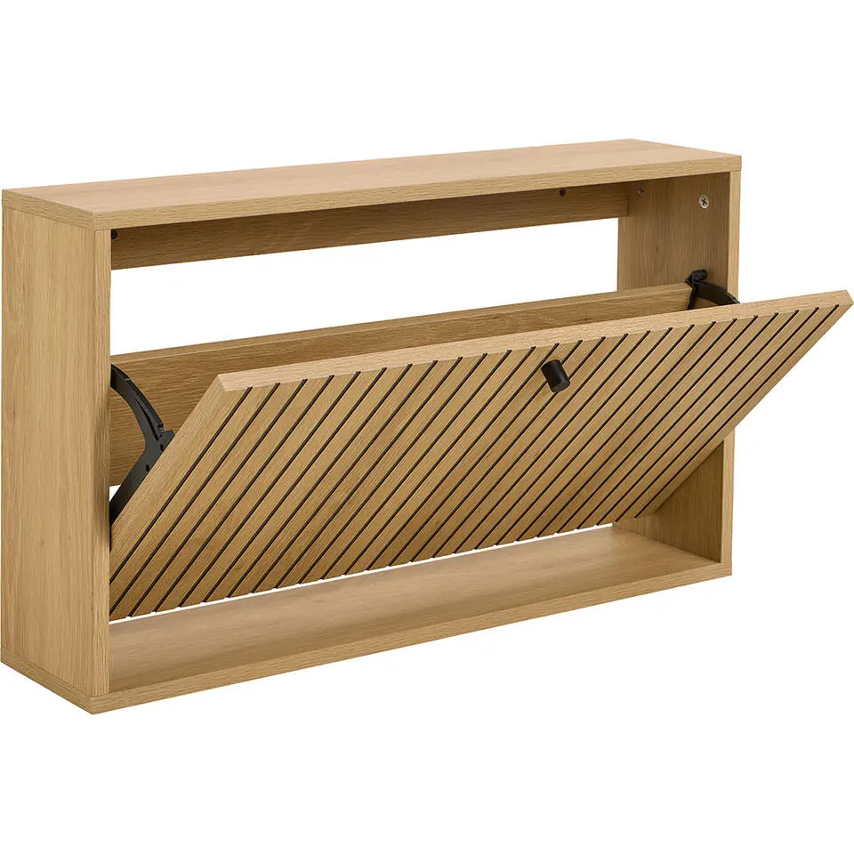 Hioshop Dylan schoenenkast 1 lade natuur