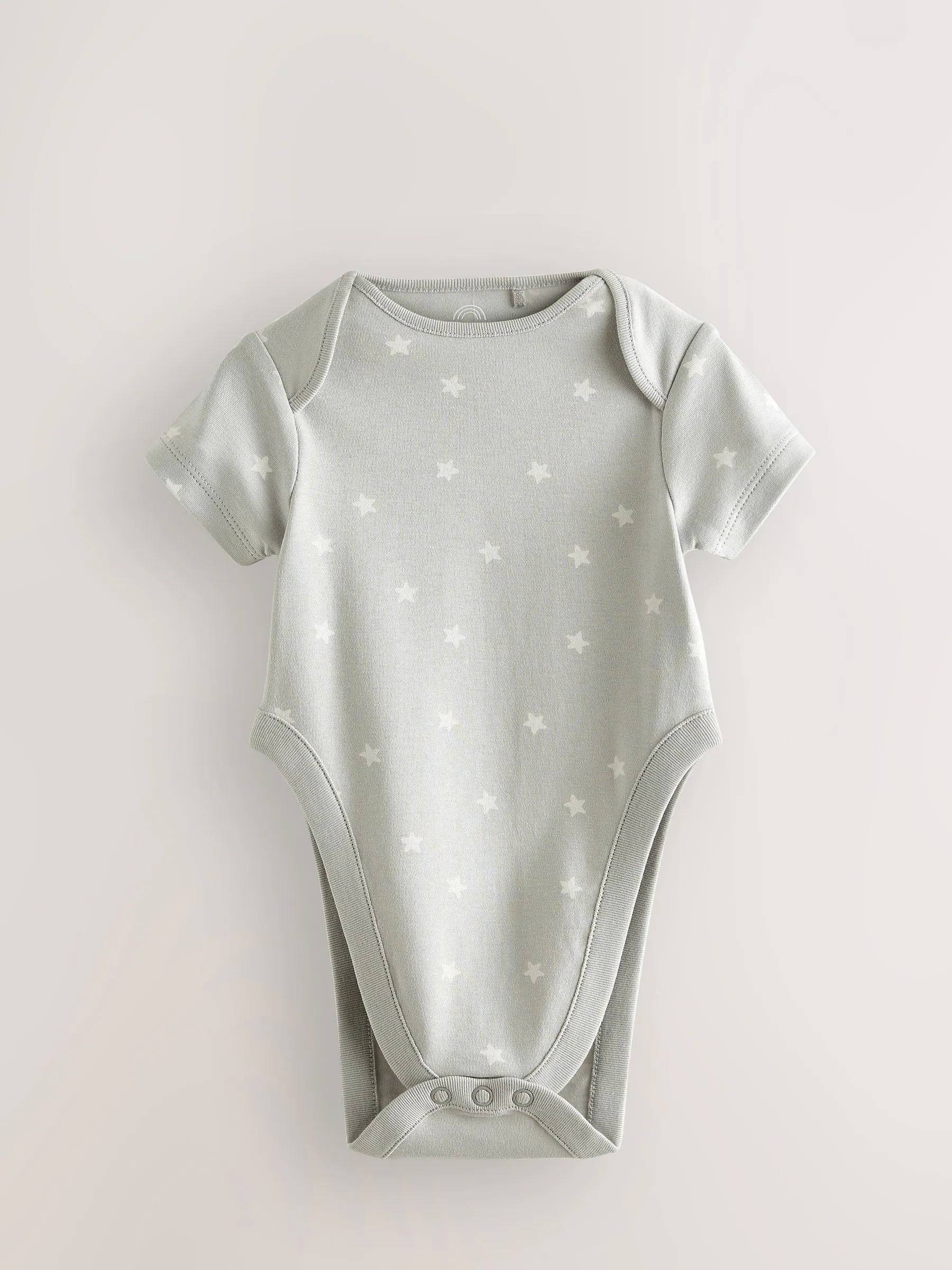 Blauw met sterrenprint - Baby heupdysplasie-rompertjes met korte mouwen 3 stuks