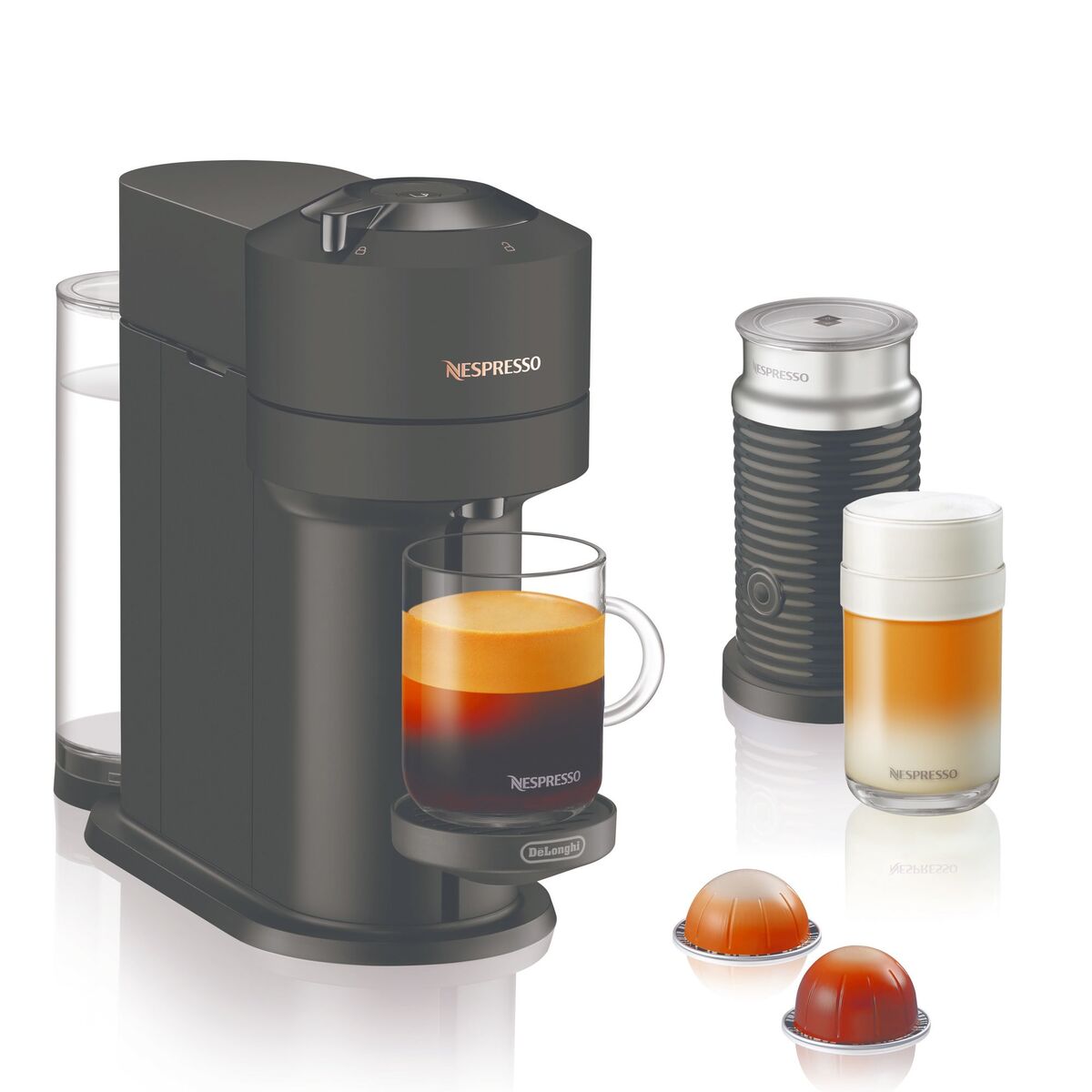 Vertuo Next Value Pack kaffemaskin og melkeskummer, svart