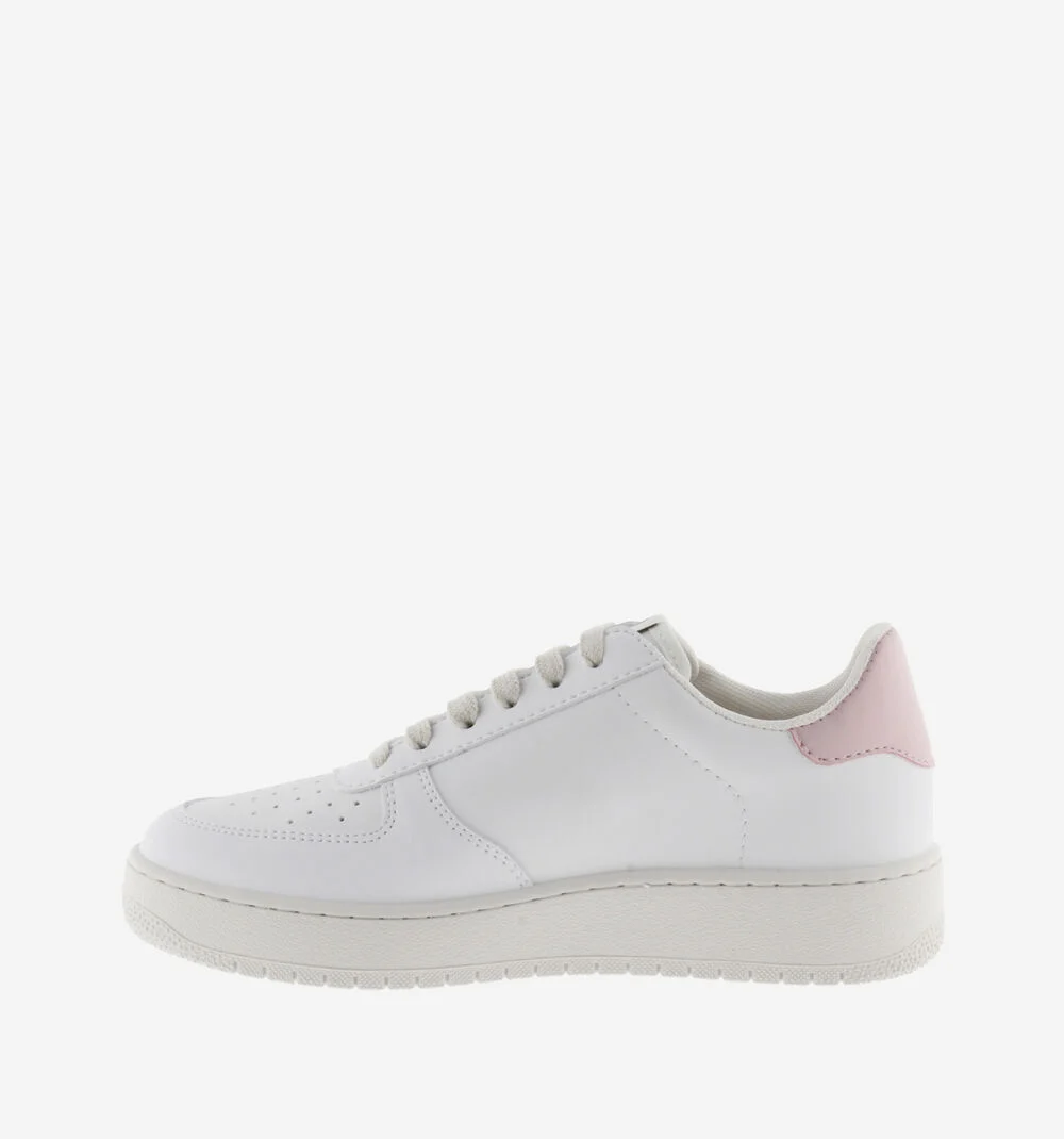 MADRID EFFET CUIR CONTRASTANT Baskets sport unisexe GRIS