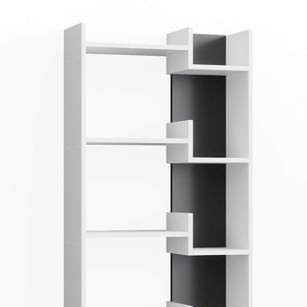 Vicco Bücherregal Raumteiler Standregal Fico weiß 6 Etagen Wandregal Hochregal