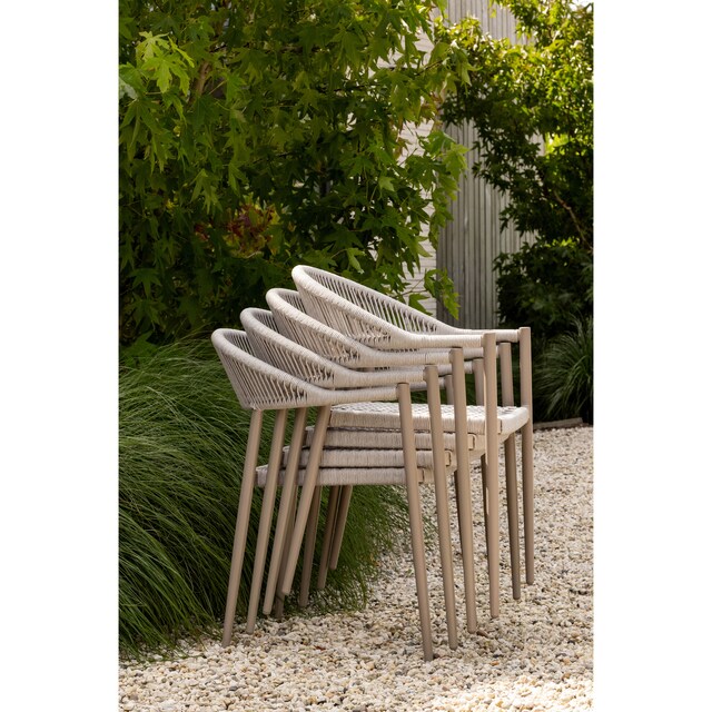 Stapelstuhl Garten YELLOW light grey