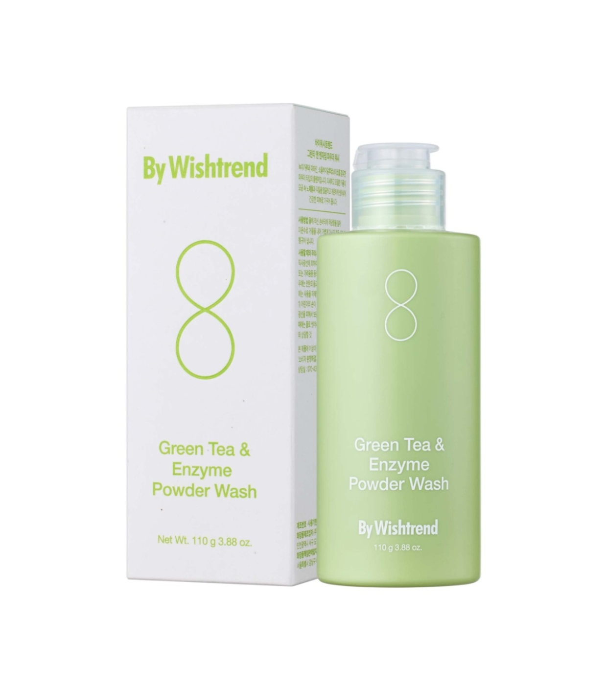 By Wishtrend - Pó de Limpeza Facial Green Tea & Enzyme - Pele Mista e Oleosa