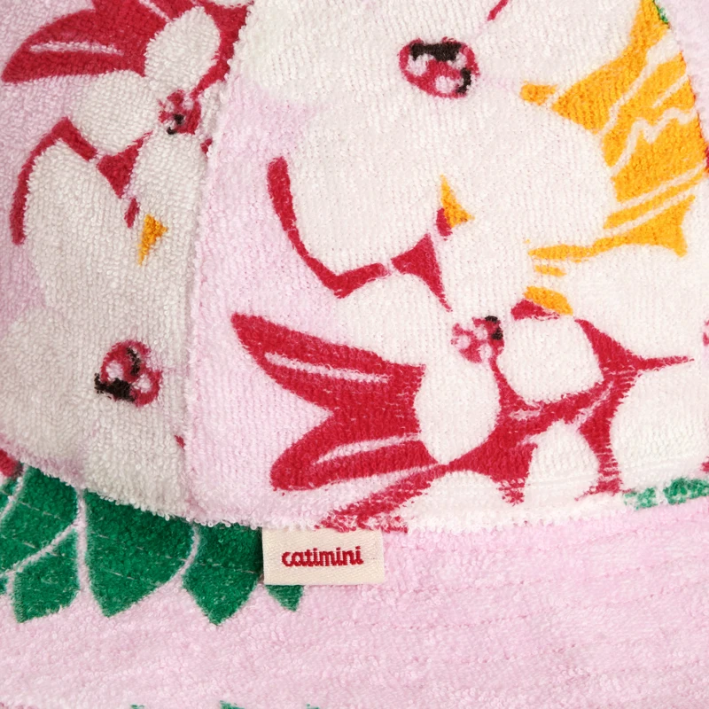Bob réversible bébé fille rose/imprimé fleurs exotiques Catimini Rose