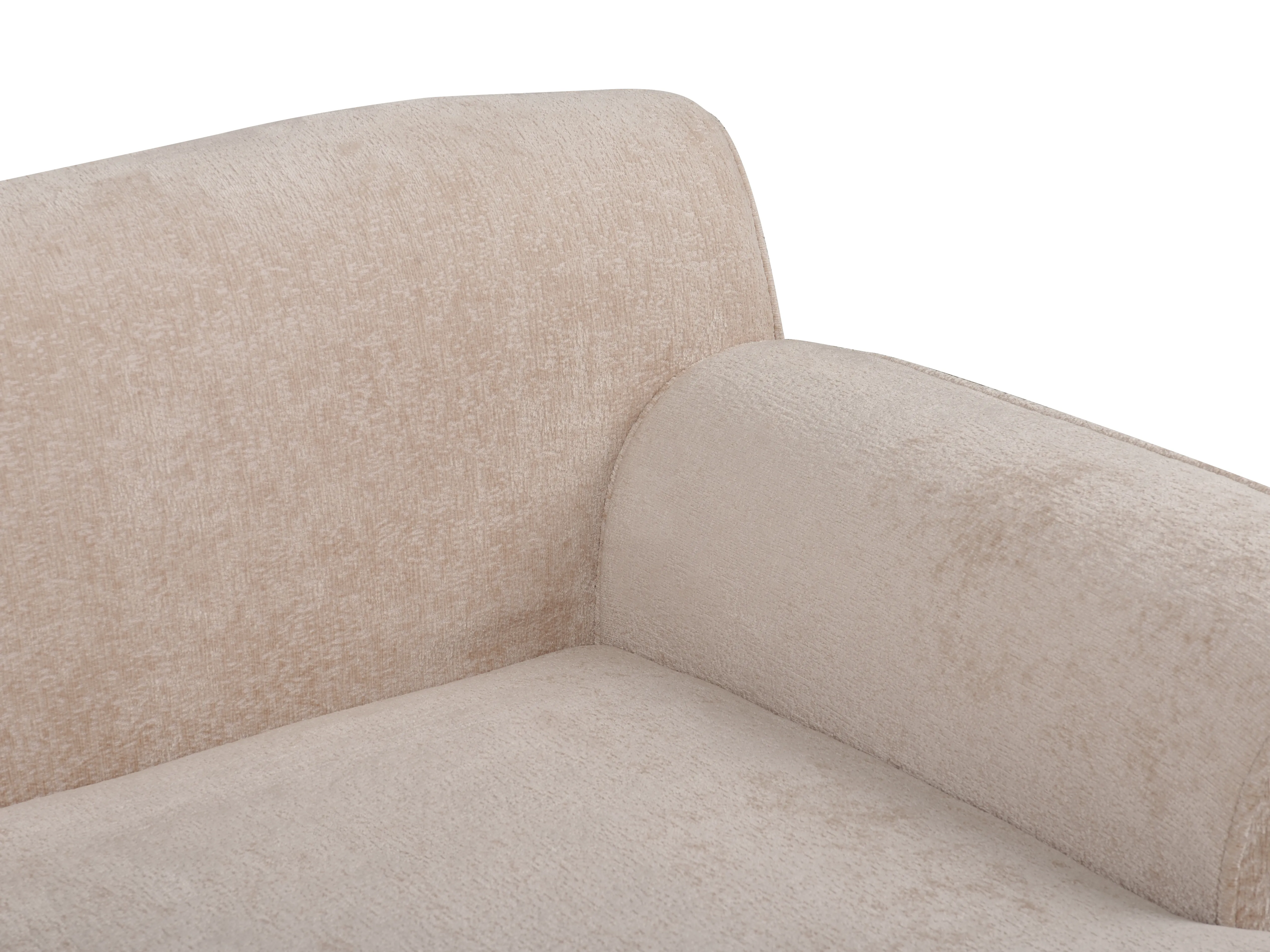 Hoekbank 3-zits SIMOS Chenille Beige linkszijdig
