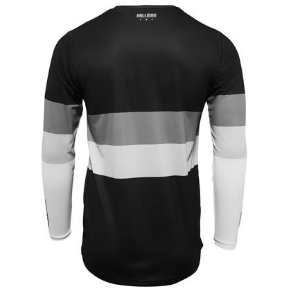 Maillot cross Thor HALLMAN DIFFER DRAFT BLACK WHITE 2025 - Noir