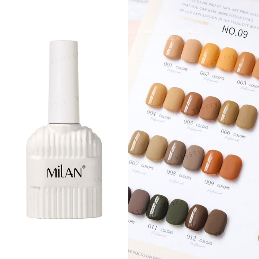 Cosplus - Milan 12 kleuren nagelgelset Withered Bamboo Brown