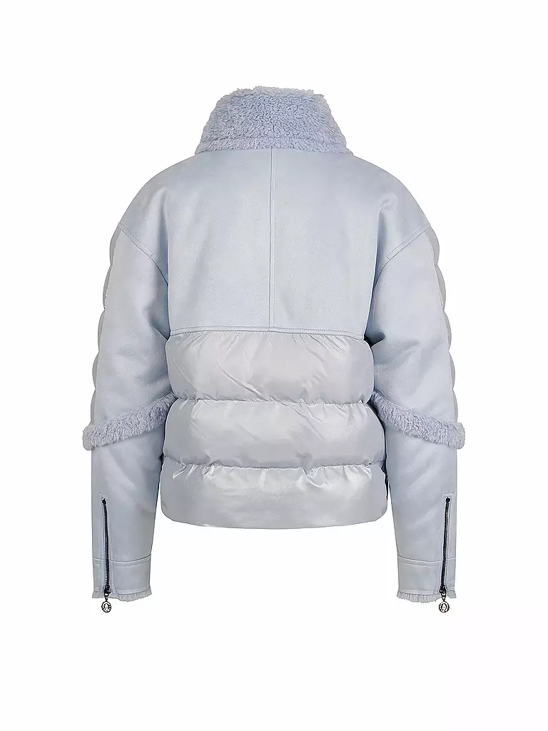 SPORTALM Jacke in Felloptik hellblau