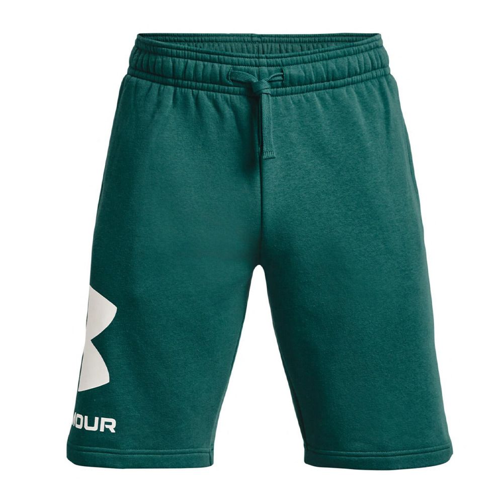 Under Armour UA RIVAL FLEECE BIG LOGO - Short Homme coastal teal/onyx white