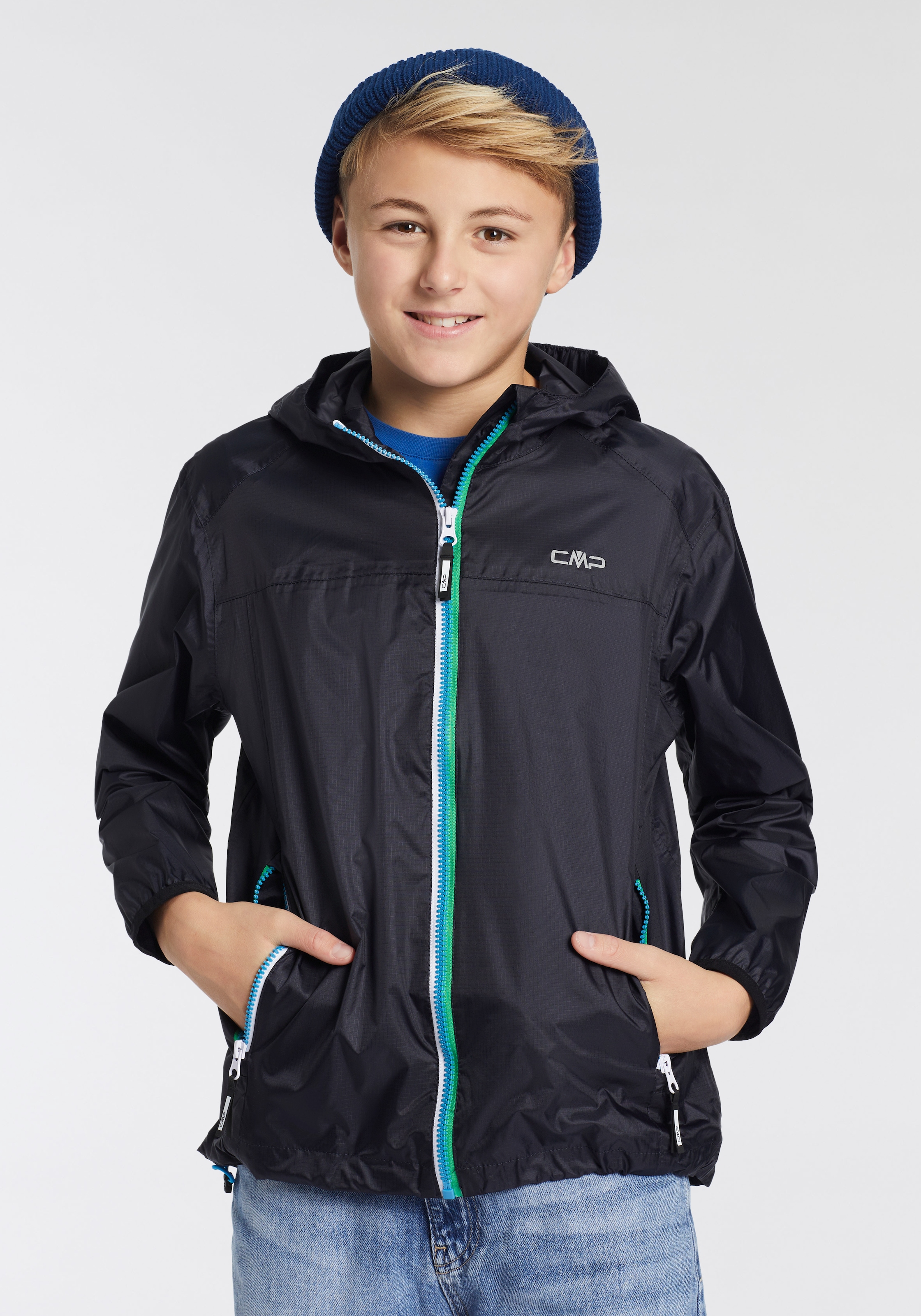 CMP Regenjacke »KID JACKET RAIN FIX HOOD« mit Kapuze für Kinder