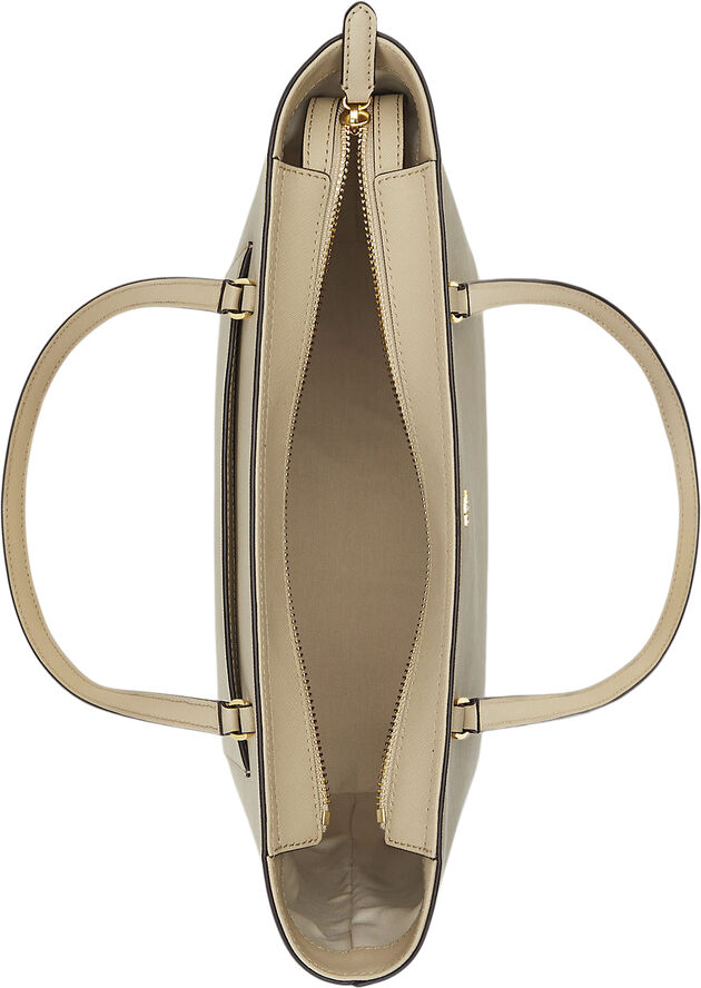 Lauren Ralph Lauren CROSSHATCH LEATHER-KARLY SHPPER-TTE Birch tan