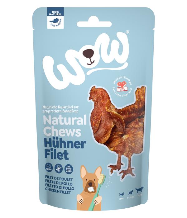 WOW® Hundesnack Natural Chews Hühnerfilet,