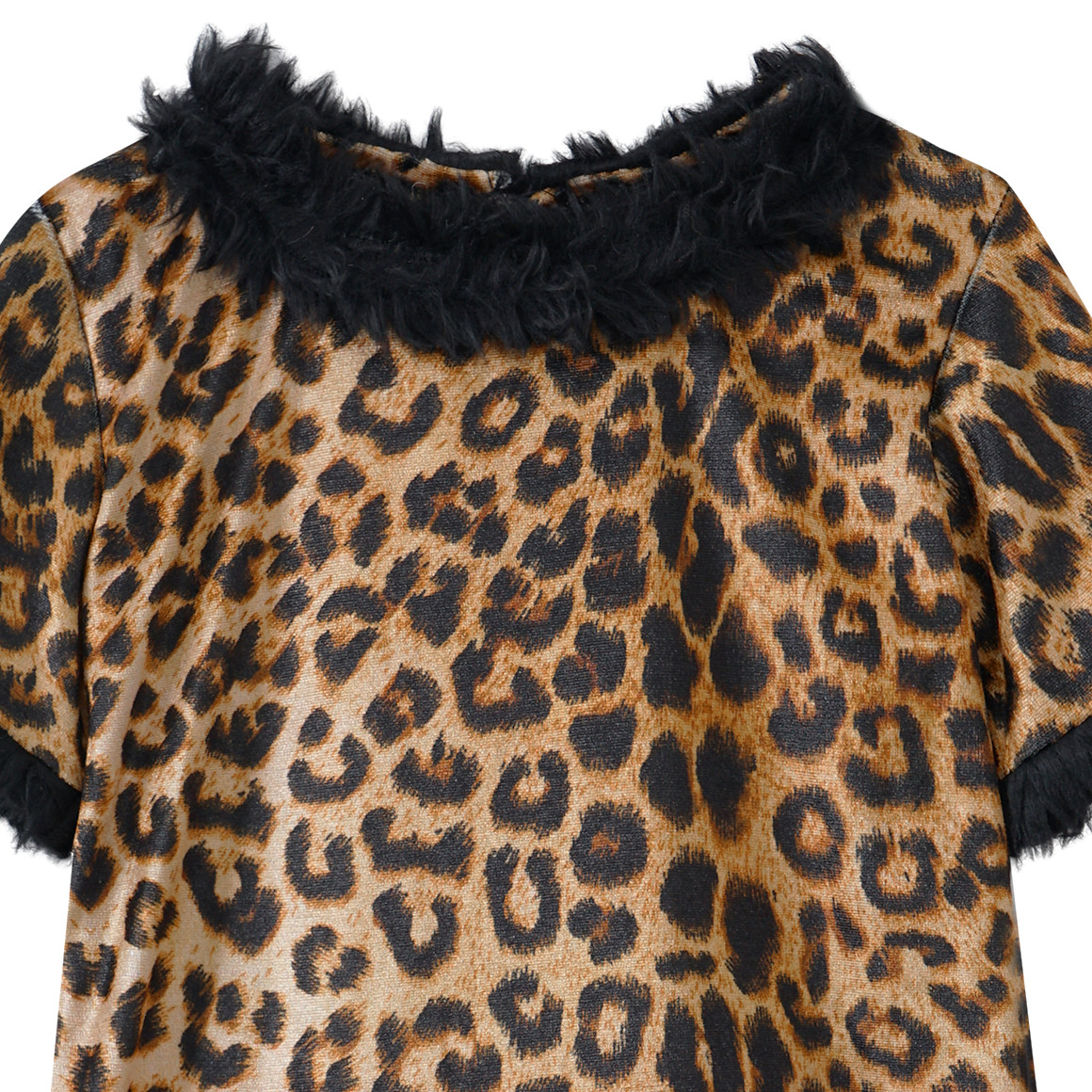 Topolino Kostüm Leopard mit Haarreif braun / schwarz