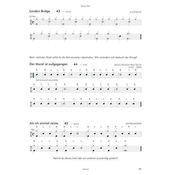 Horst Rapp Verlag Bläser-Team 1 Percussion