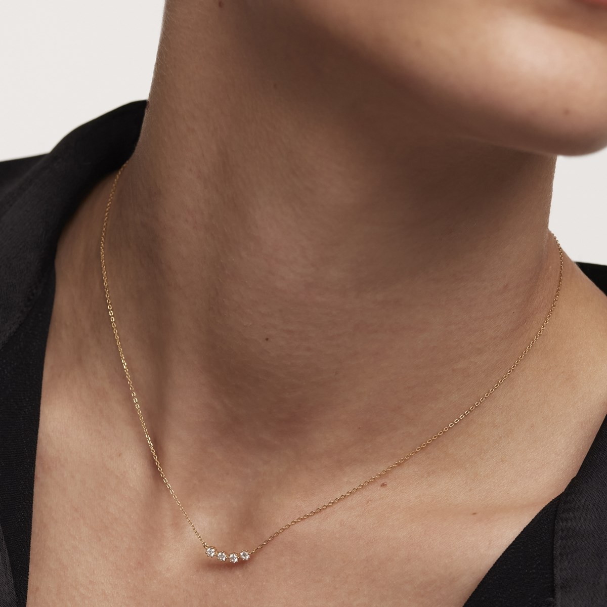 Collier PDPaola Motion White Tide plaqué or