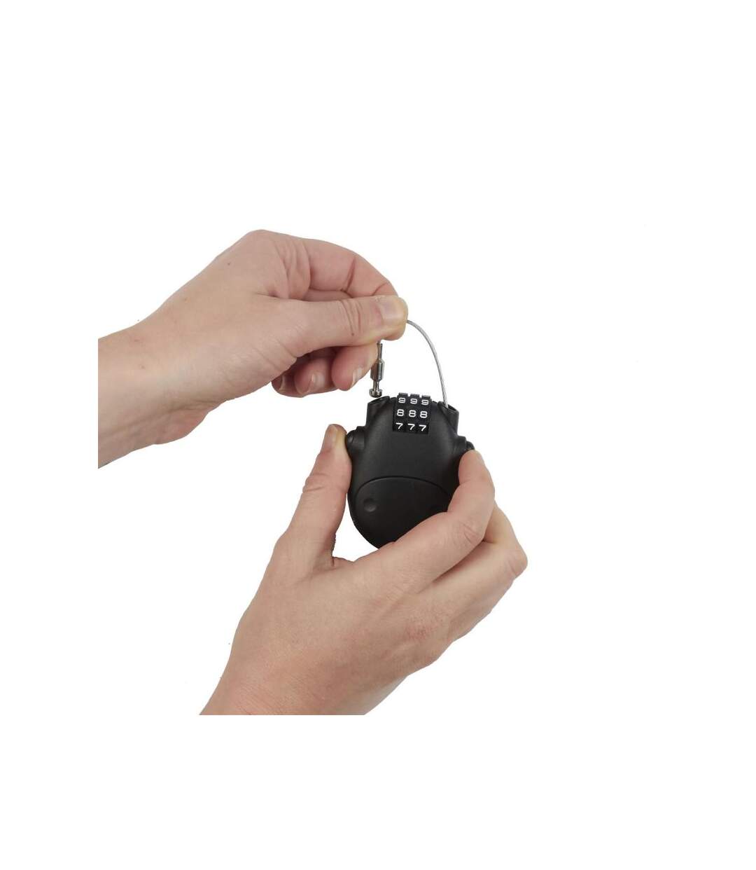 Paris Prix - Cadenas Extensible Avec Code valise 7cm Noir