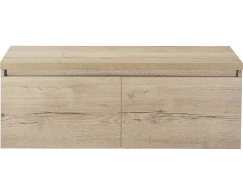 Sanox Frozen wastafelmeubel, frontkleur natuurlijk eiken, BxHxD 120,2 x 43,6 x 45 cm, 75735627