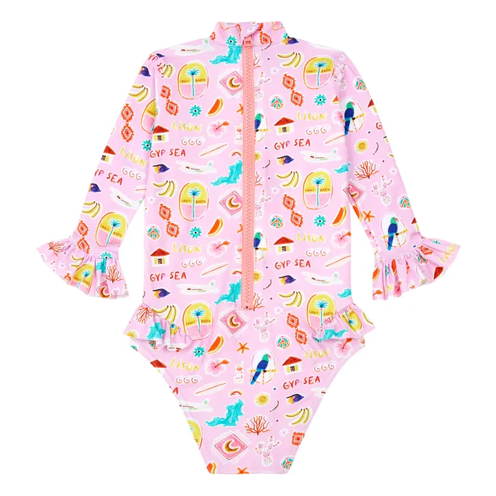 Lison Paris Maillot de Bain Anti-UV Matière Recyclée Gypsea | Rose