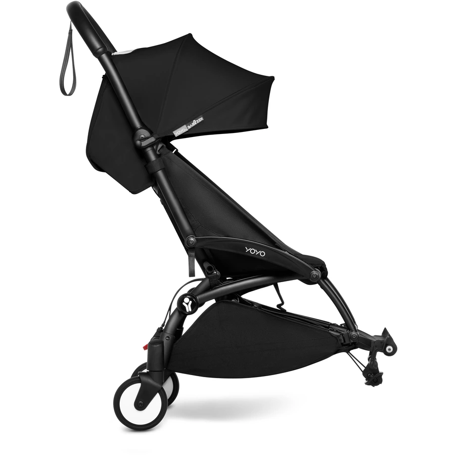 BABYZEN Kinderwagen YOYO 6+ connect Black mit Textilset Black