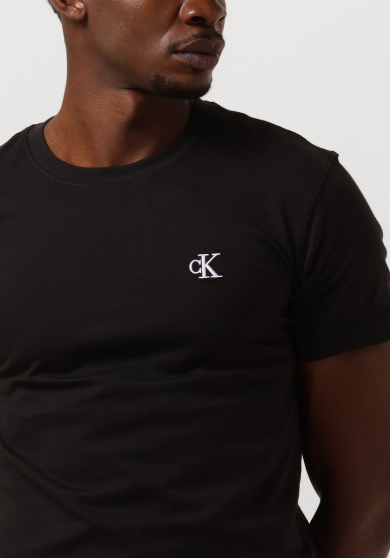 CALVIN KLEIN zwarte calvin klein t-shirt ck essential slim te